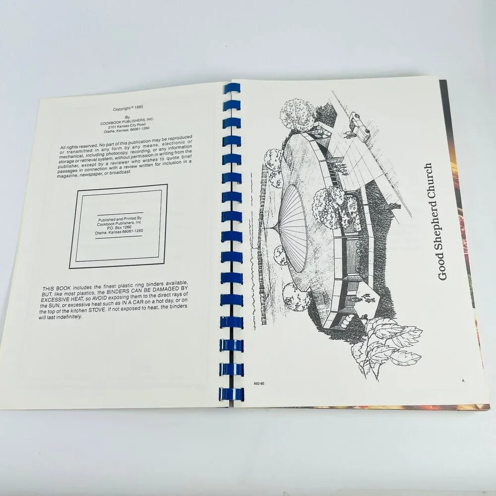 Good Shepherd Parish Cookbook Various 1985 Spiral Bound Vintage Cookbook Omaha